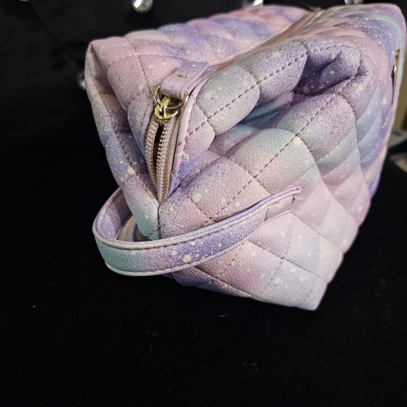 Betsey Johnson Pastel Quilted Cosmetic Bag - Picture 5 of 9